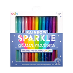 RAINBOW SPARKLE GLITTER MARKERS