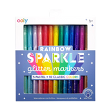 RAINBOW SPARKLE GLITTER MARKERS