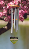 Cat Forever Heart Remembrance Chime
