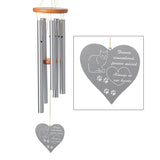 Cat Forever Heart Remembrance Chime