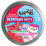 CRAZY AARON'S SCENTSORY PUTTY WATERMELON/BIRTHDAY CAKE