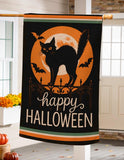 Moonlit Black Cat Suede House Flag