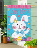 Bowtie Bunny Suede House Flag