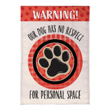 Loving Dog Suede Garden Flag