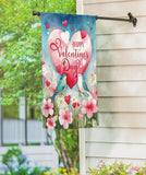 Lovebirds Suede House Flag