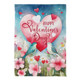 Lovebirds Suede House Flag