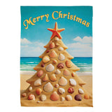 Seashell Tree Suede Garden Flag