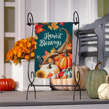 Thanksgiving Harvest Suede Garden Flag