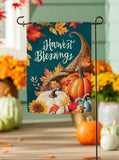 Thanksgiving Harvest Suede Garden Flag