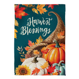 Thanksgiving Harvest Suede Garden Flag