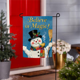 Believe in Magic Suede Garden Flag