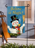 Believe in Magic Suede Garden Flag