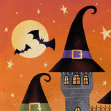 Haunted House Night Suede Garden Flag