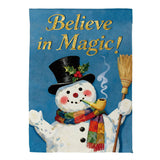Believe in Magic Suede House Flag