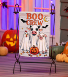 BOO Crew Suede Garden Flag