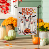 BOO Crew Suede Garden Flag