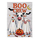 BOO Crew Suede Garden Flag