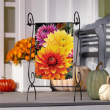Fall Mums Suede Garden Flag