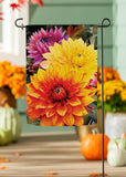 Fall Mums Suede Garden Flag