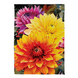 Fall Mums Suede Garden Flag
