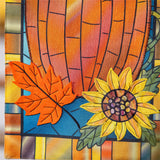 Fall Pumpkin Everlasting Applique Garden Flag