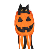 Jack O' Lantern Cat 40" Windsock