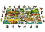 WoodenCity: Garden Five O'Clock Puzzle
