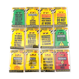 2" 3D Standing Mood Caution Sign