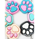 Cat Paw Clicker Fidget Keychain