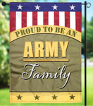 Army Family Double Applique Garden Flag