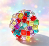 Rainbow Ice‑Cube Crunchy Squishy