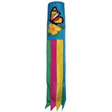 Butterfly & Flowers 40" Windsock