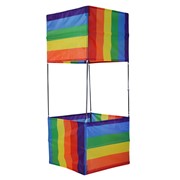 Classic Rainbow Stripe Box Kite