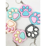 Cat Paw Clicker Fidget Keychain