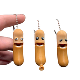 Magnetic Hotdog Fidget Keychain