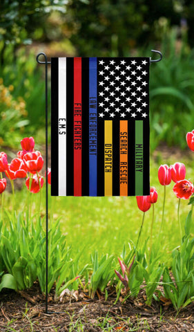 Responders Thin Line Garden Flag