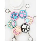 Cat Paw Clicker Fidget Keychain