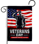 Honor Our Veterans Garden Flag