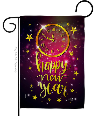 Unforgettable New Year Garden Flag