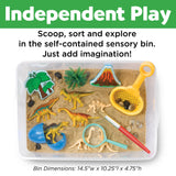 SENSORY BIN DINOSAUR DIG