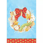 Coastal Wreath & Warm Wishes Garden Flag