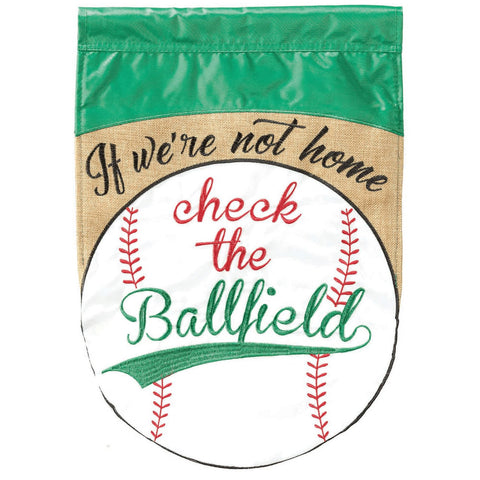 If Not Home - Baseball Garden Flag