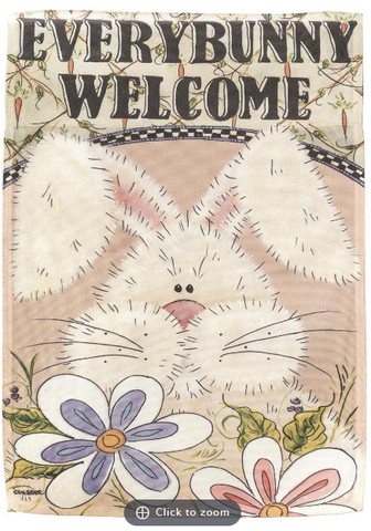 Every Bunny Welcome Garden Flag