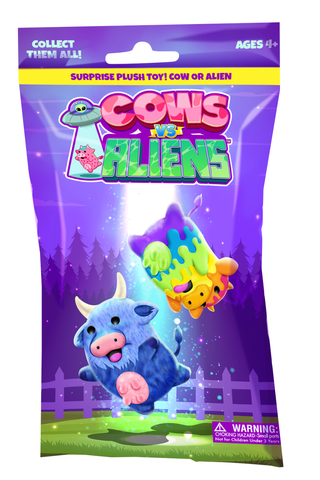 Cows Vs Aliens 4 Inch Plush Mystery Bag