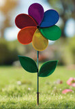 19" Glitter Flower Rainbow Spinner