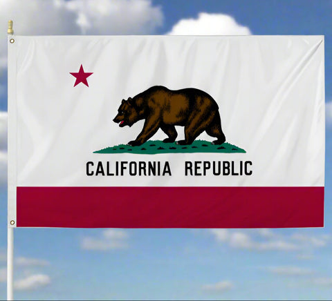 California 3' x 5' Nylon Grommet Flag