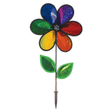Rainbow Sparkle Flower 12" Spinner