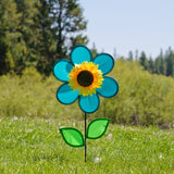 12" Blue Sunflower Spinner