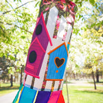 Birdhouse Garden 40" Windsock