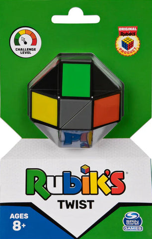 Rubik's Twist puzzle toy on its packaging with Rubik's branding.